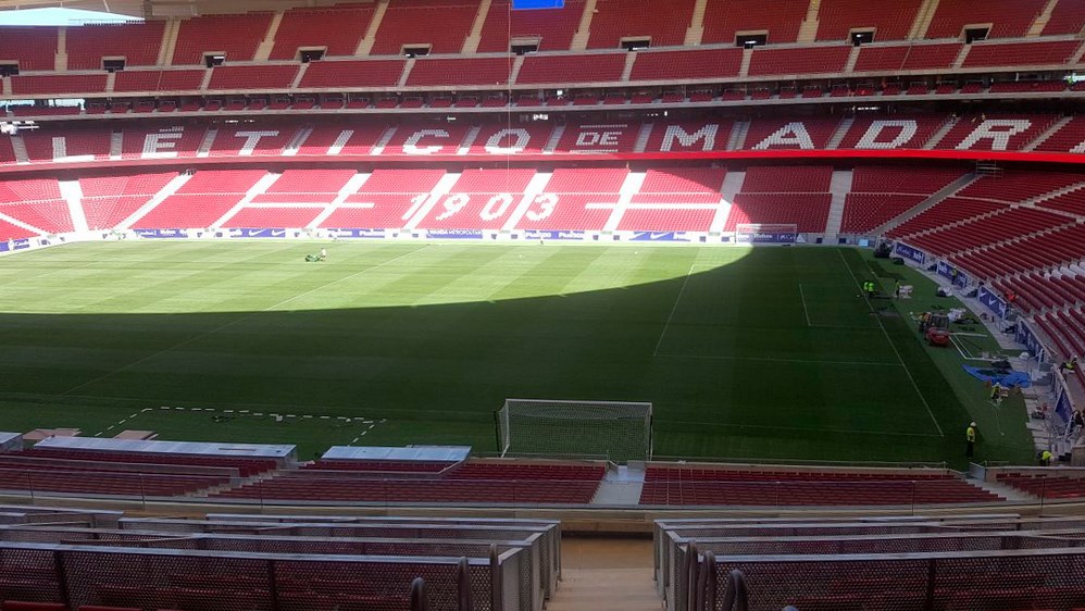 Tratamiendo de grada del Wanda Metropolitano